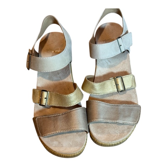 Dansko Malena Multi-Metallic Leather 3 Strap Clog Sandal Size EU 39 US 8.5-9 - Picture 6 of 13